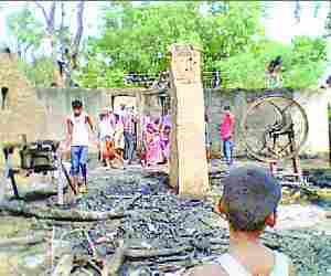 Two houses burnt in fire