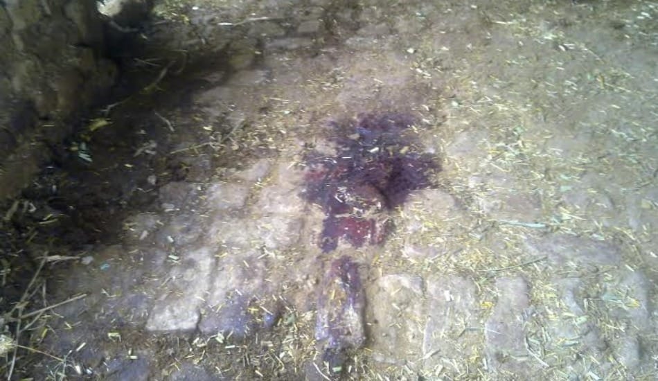 robbery at home, murder of elderly and burned dead body 