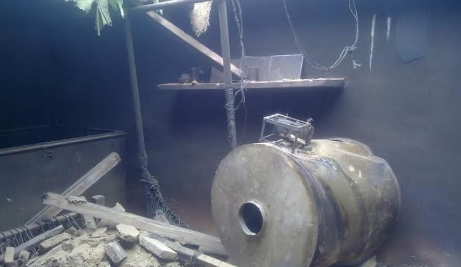 robbery at home, murder of elderly and burned dead body 