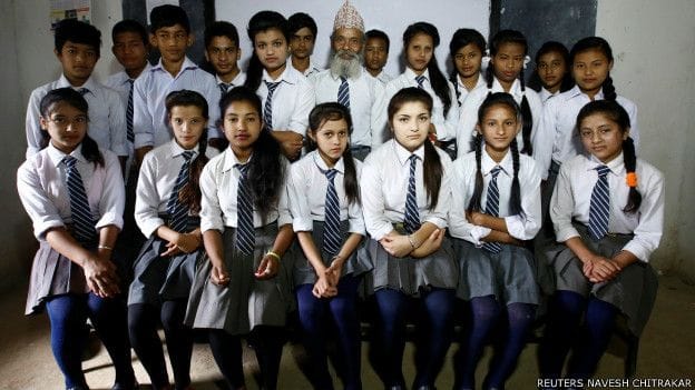Nepal's oldest schoolboy
