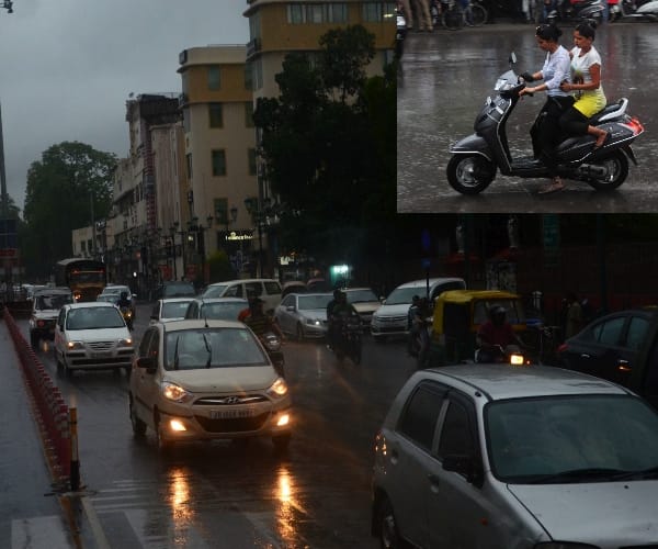 rain in Lucknow gives relief from summer.