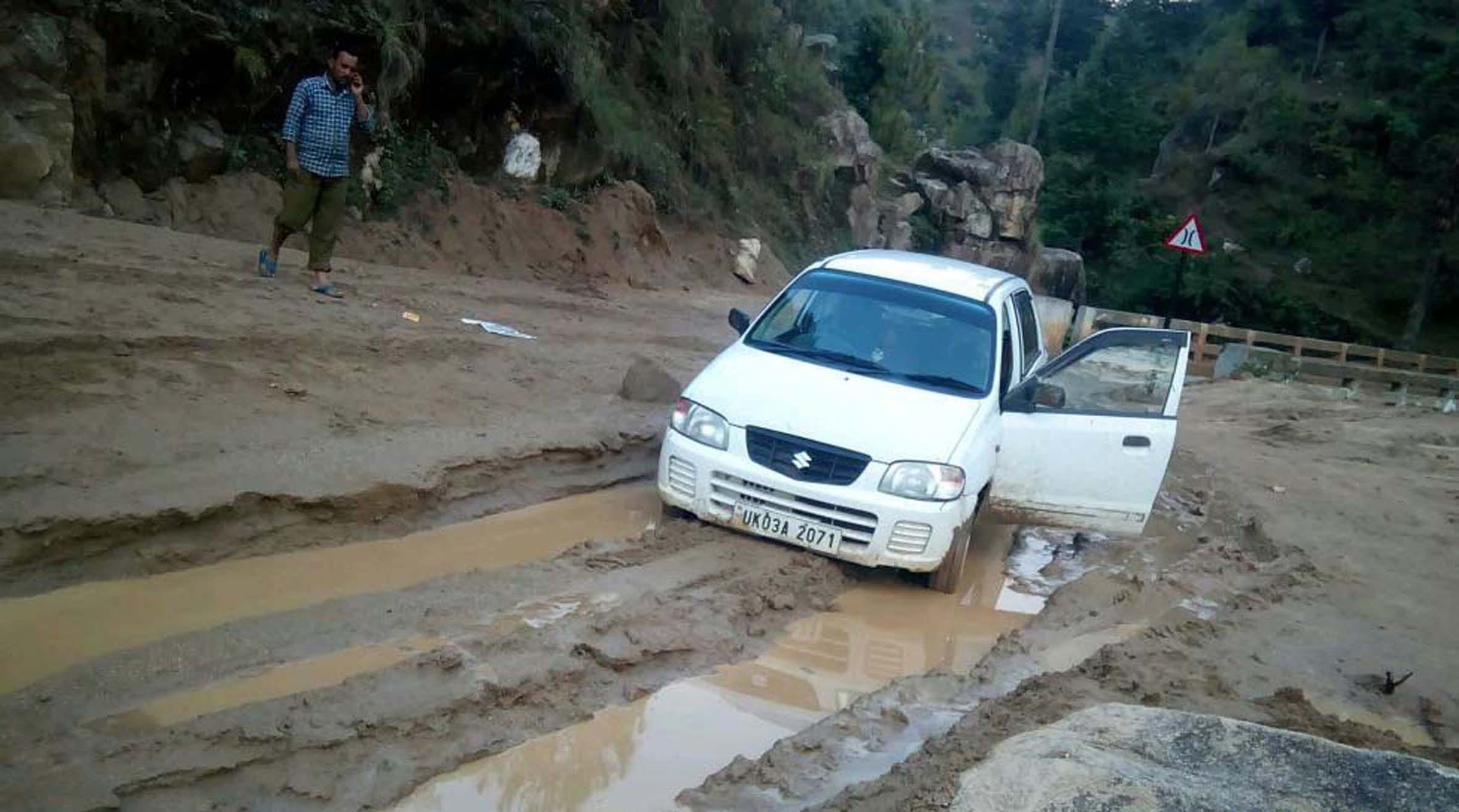 rain effect in many areas of uttarakhand.
