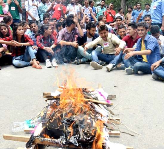 shav yatra of vc dr. ADN Bajpai at himachal pradesh university shimla