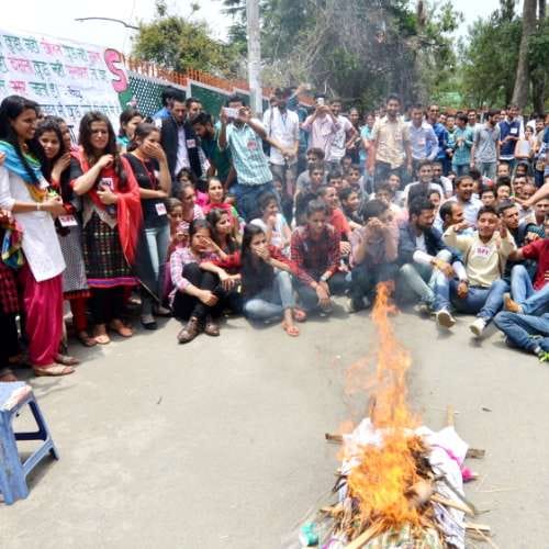 shav yatra of vc dr. ADN Bajpai at himachal pradesh university shimla