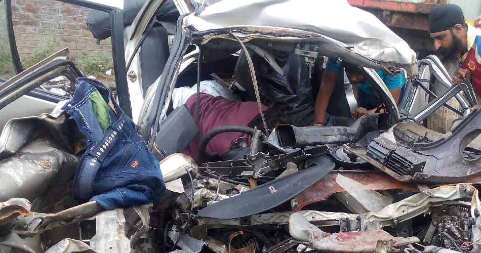 road accident, three boy died in road accident at bahadurgarh, bahadurgarh accident, bahadurgarh