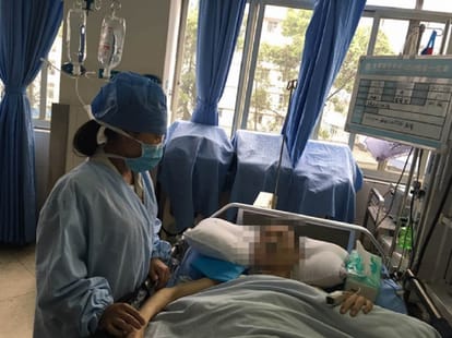 pregnant man had 15 kg tumor