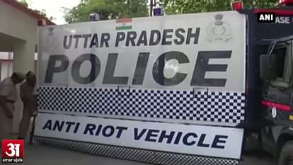 Anti-riot vehicle in UP police