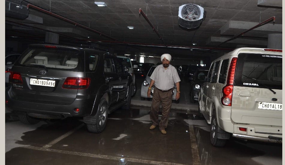 parking, multi level parking, chandigarh multilevel parking, chandigarh administration, chandigarh