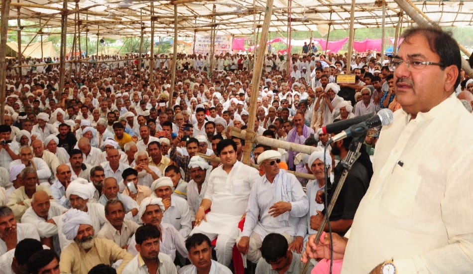 jat protest for reservation: INLD support to protest