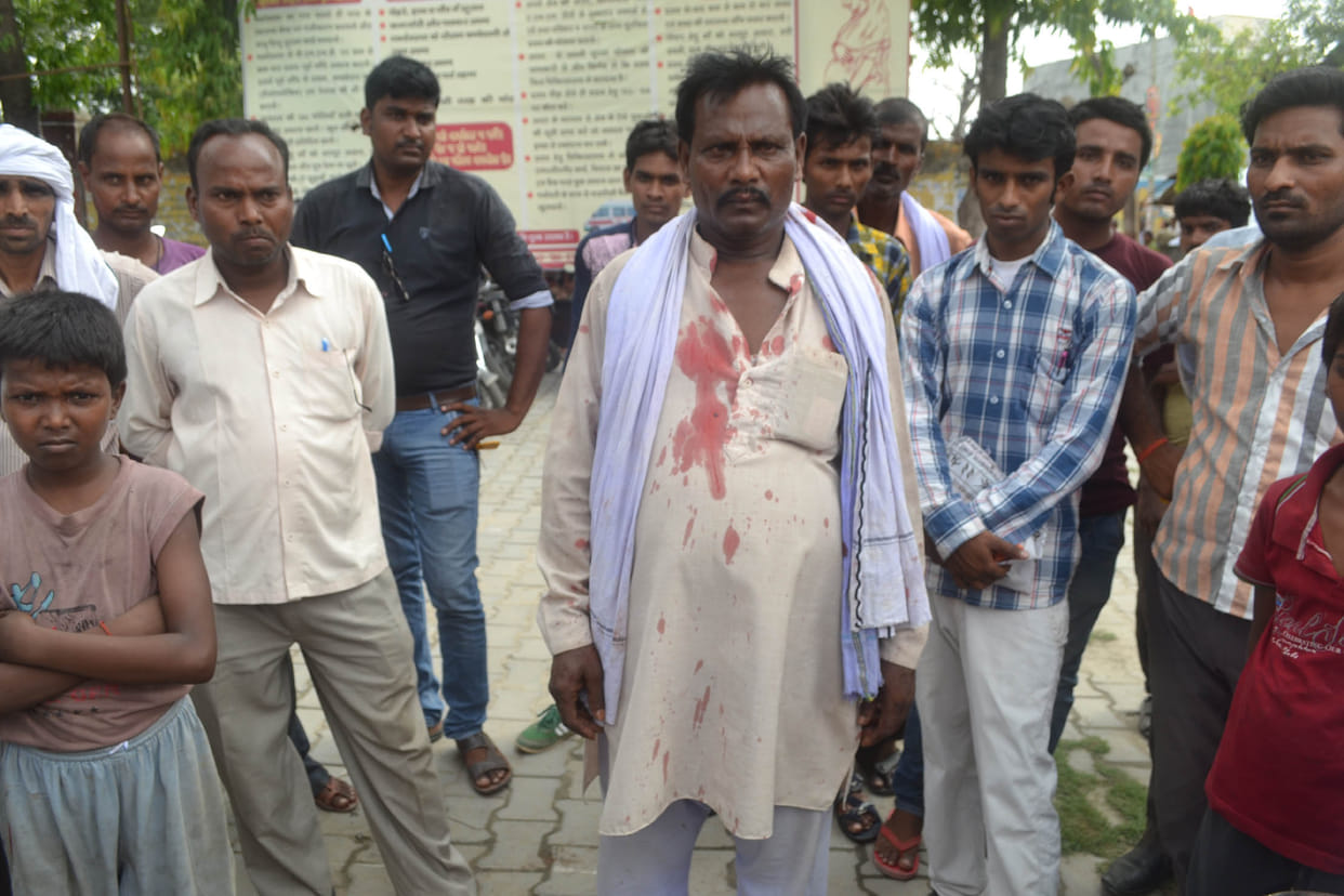 Villagers and block employees strove