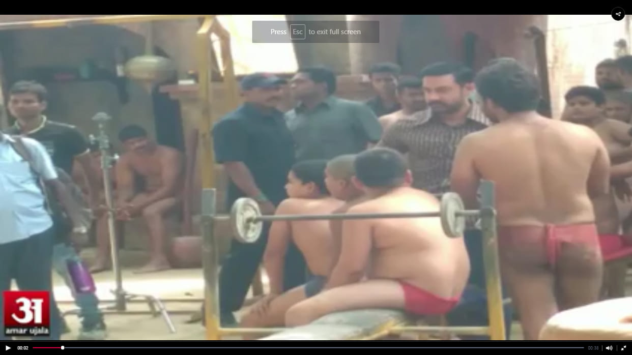 aamir khan on dangal movie set in ludhiyana
