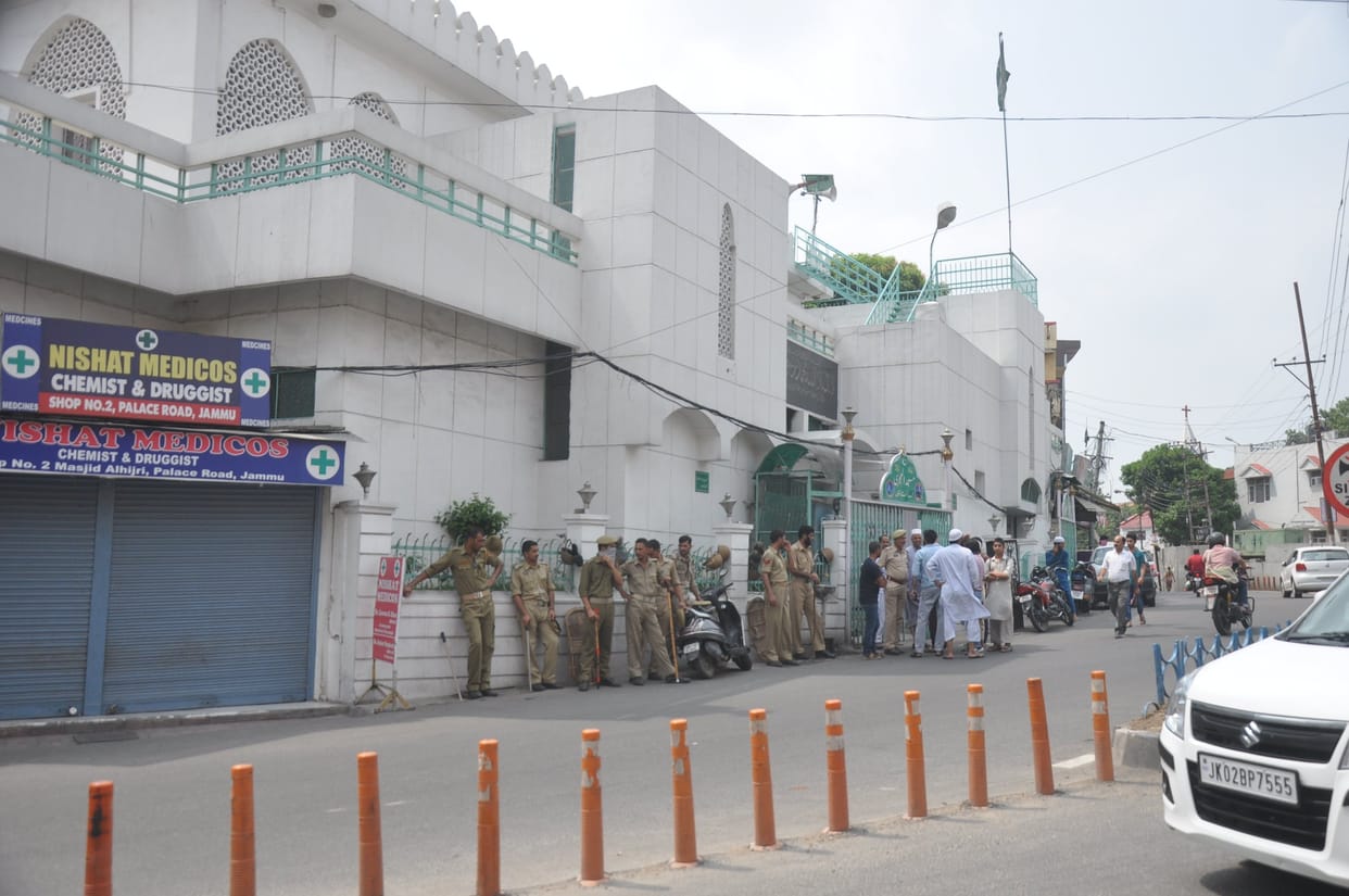 All temples and mosques in Jammu city under tight security