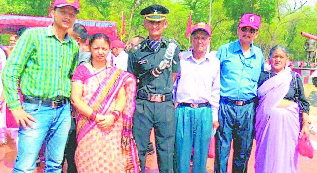 Pankaj grandfather's dream became an officer in the army