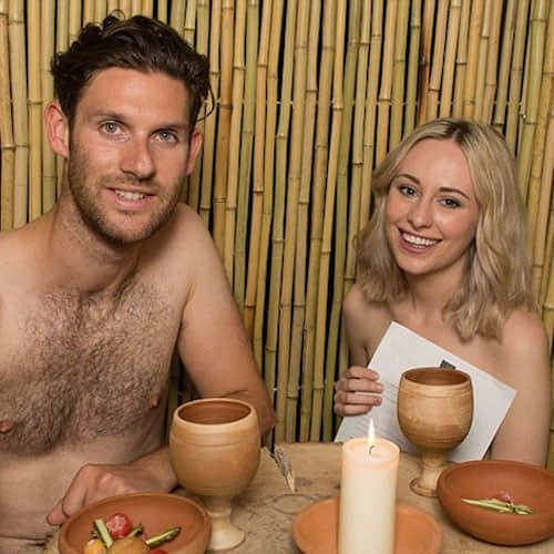 some weird business for which you have to become naked