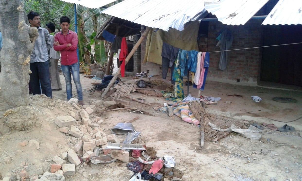 car entered in home, the young man dead