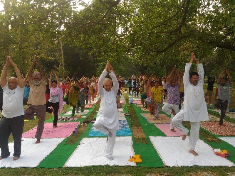 Baradari Gardens, yoga, self-Trust of India, Patanjali Yoga Committee, Patiala