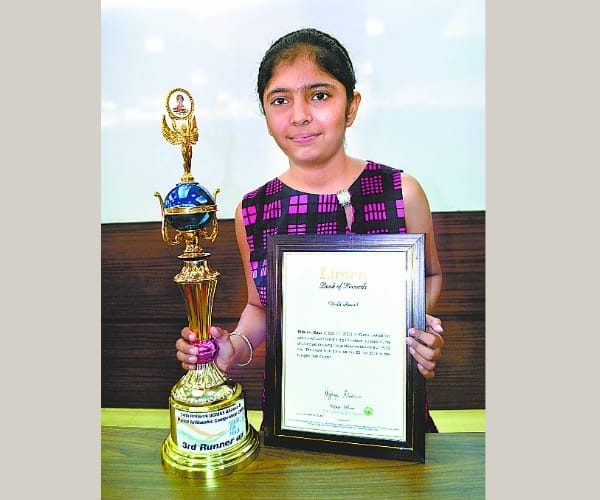 Kanpur girl dilpreet created a world record.
