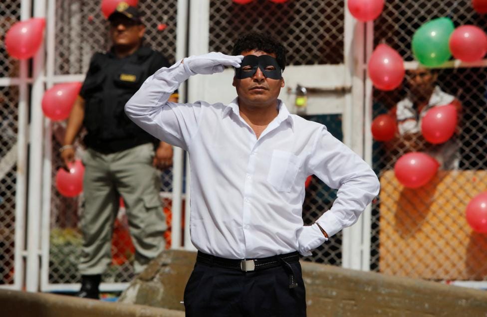 Father's Day celebration at Castro-Castro prison in Lima, Peru