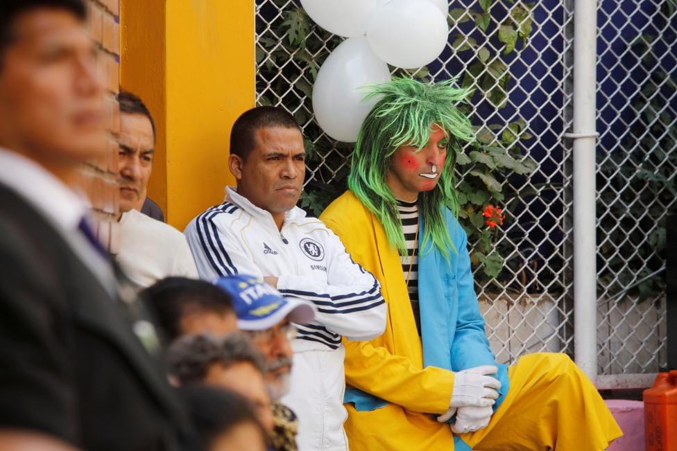Father's Day celebration at Castro-Castro prison in Lima, Peru