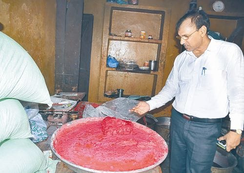 sweets made by colours in agra 