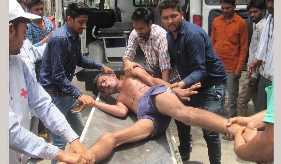 haryana police recruitment, broken leg of candidates and many faint 