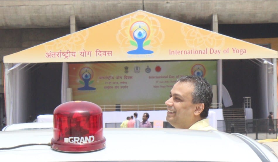 yoga day preparing: central government officer reached for inspection