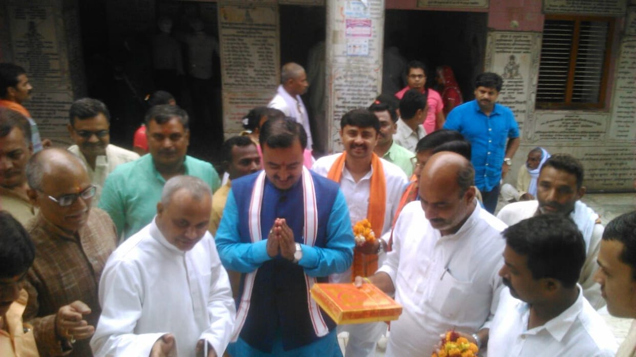 keshav maurya visits ram janmbhumi ayodhya