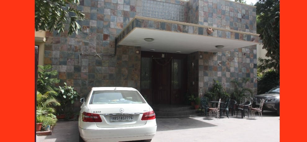 During the murder of businessman son pretending parents were saving lives