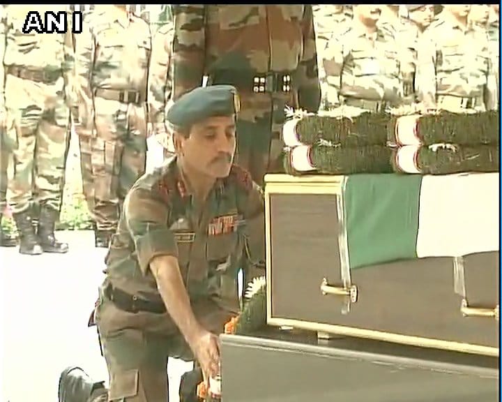 Wreath laying ceremony of soldier Prem Bahadur