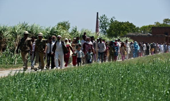 west UP is witnessing shifting on religious basis.