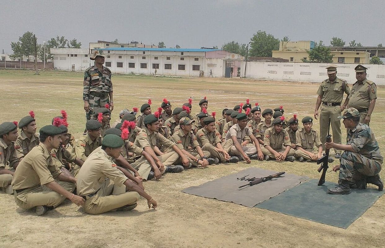 ncc camp in bal vidhya mandir 