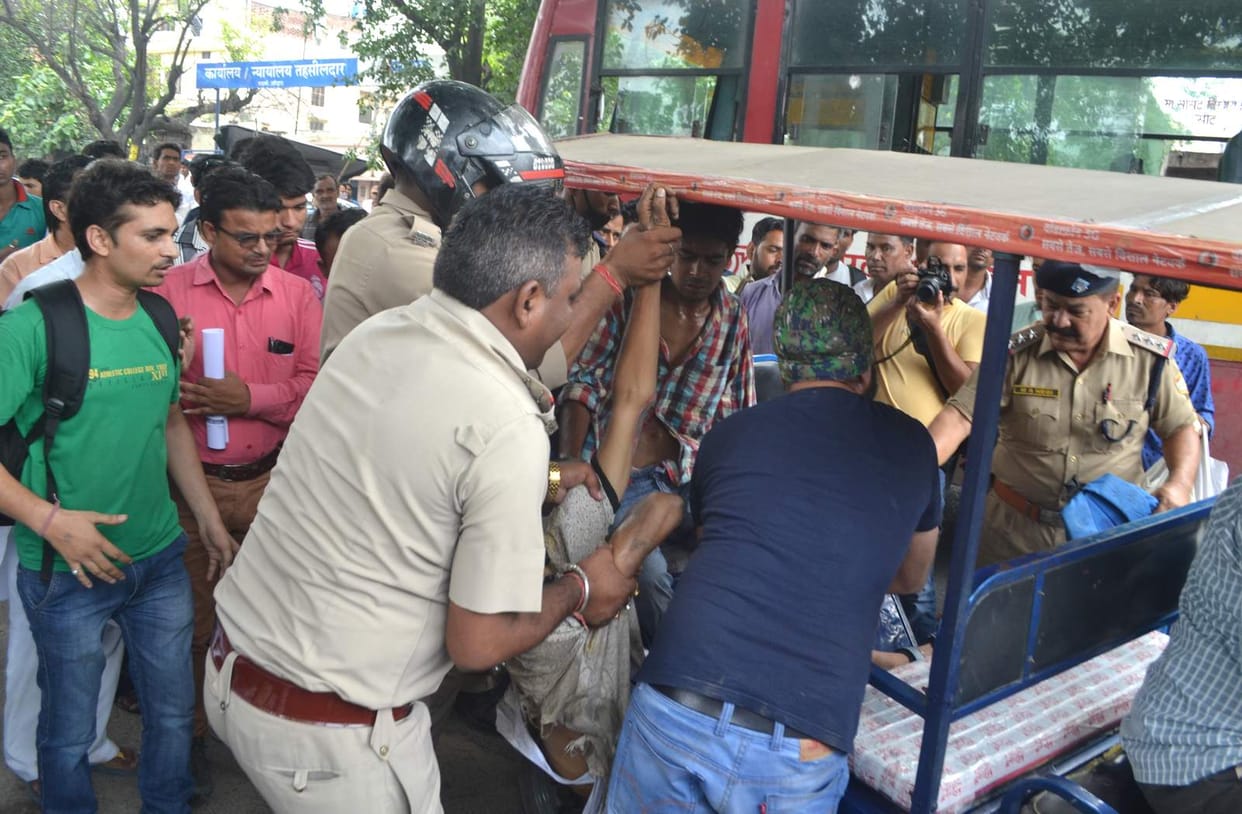 roadways bus hit the bike, one died.