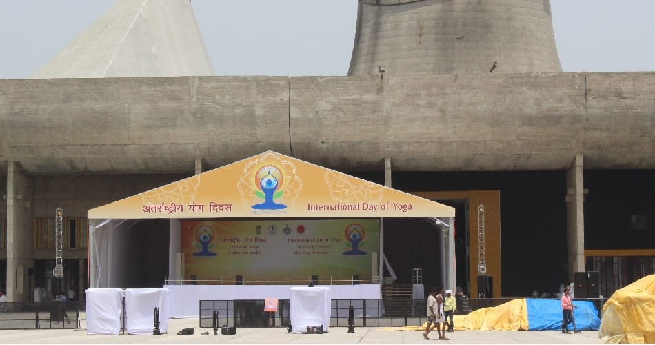 arrangements for prime minister narendra modi chandigarh visit on international yoga day