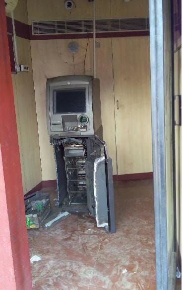 Dadritoye jhajhar haryana, 5 lack ATM loot,  jhajjhar/bahadurgrah