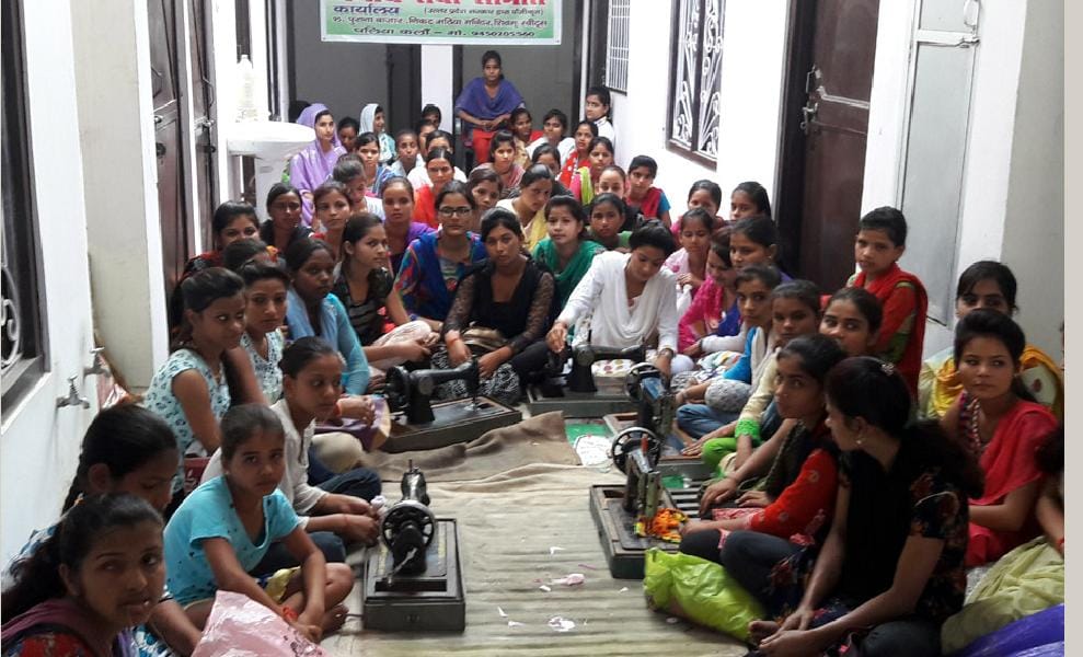  Girls training to become self-sufficient