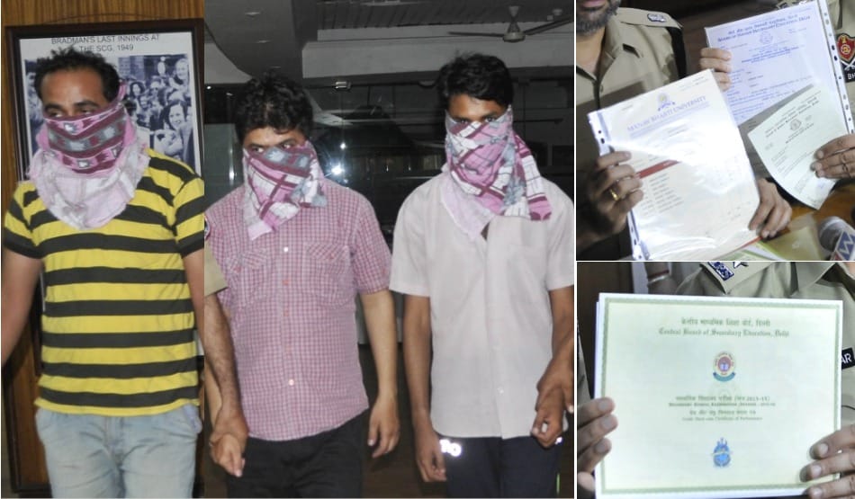 game of fake certificates for government  job, gang busted, 3 arrested
