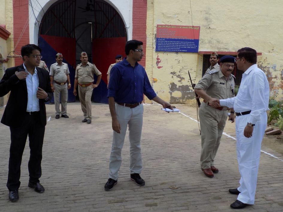 Officials inspected the district jail