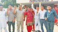 sunita elected the chairman in pihova block samiti