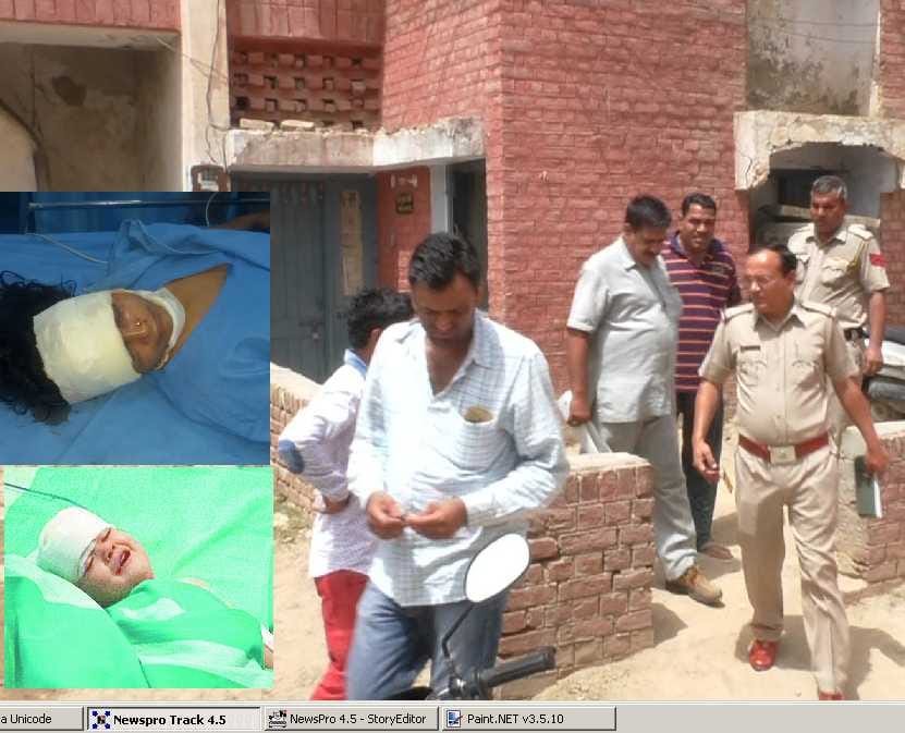 Policeman attack wife and daughter, Murder in sirsa, cut daughter throat, father killed daughter