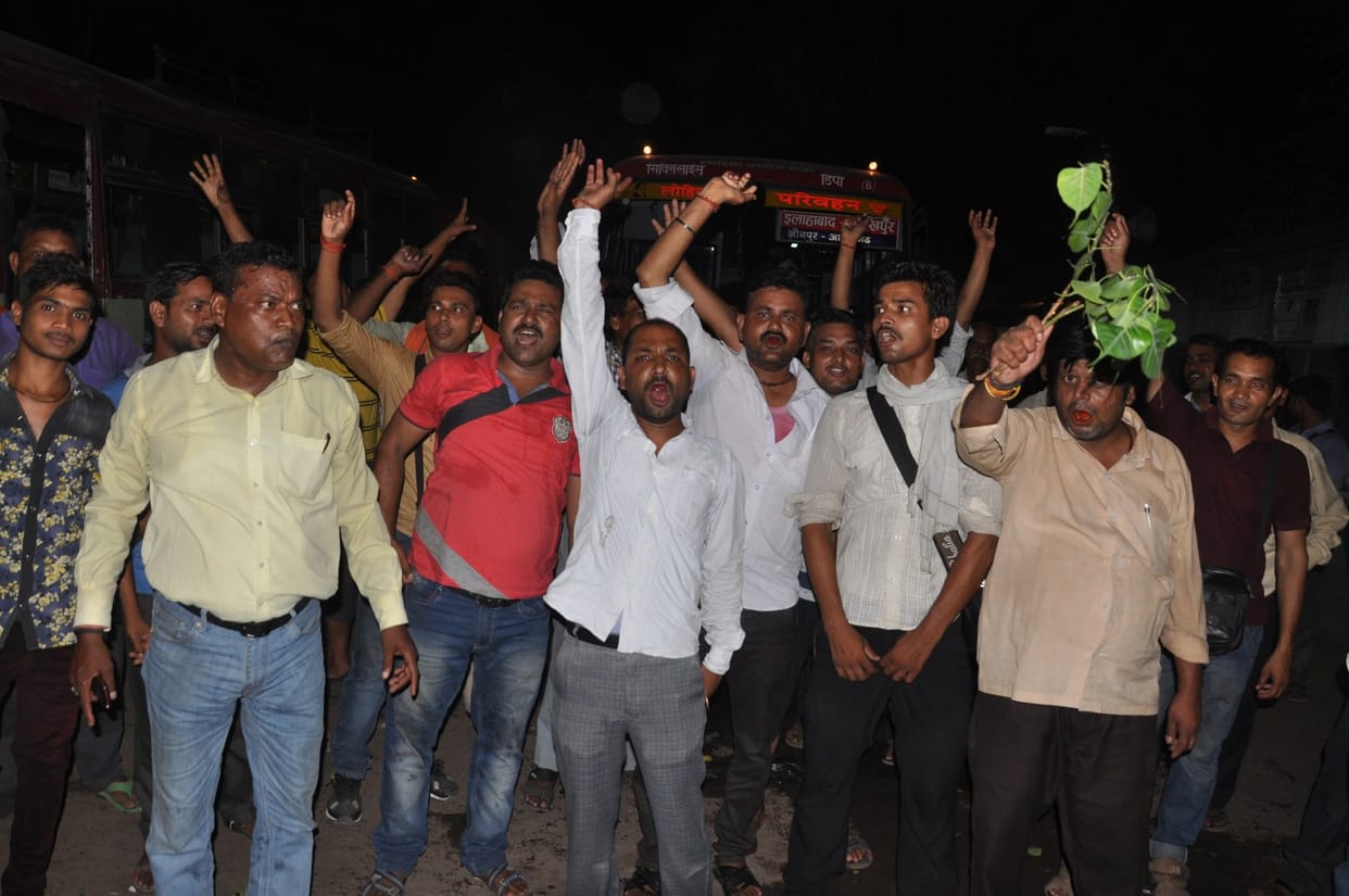 protest of bus conductor