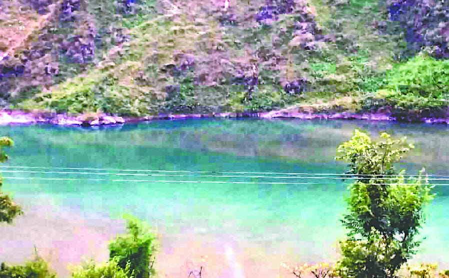 10 cm below the danger mark of Ganga