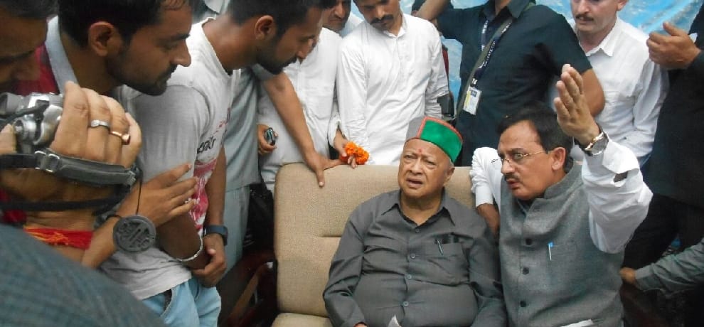 CM Virbhadra singh target BJP in Rajgarh rally.