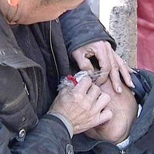 this woman cries stone tears
