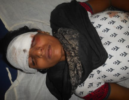 in accident son died, mother injured