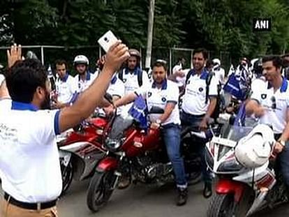 A little care makes accidents rare! Bikers rally held to spread awareness