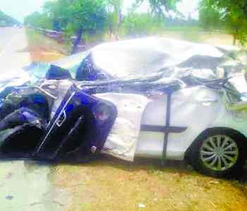 death of car rider in truck collision