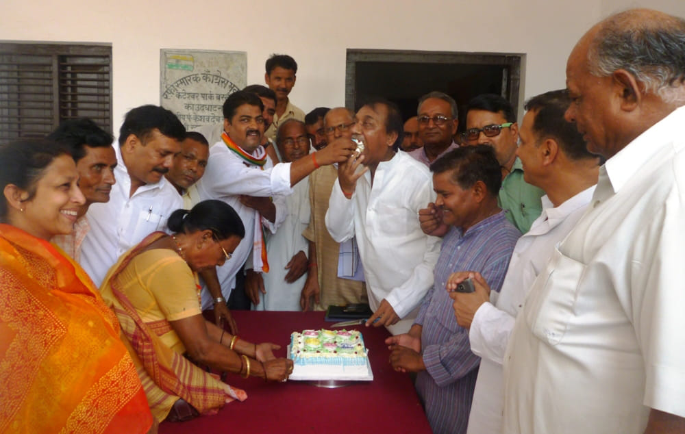 after cutting cake, celebrate jahul birthday
