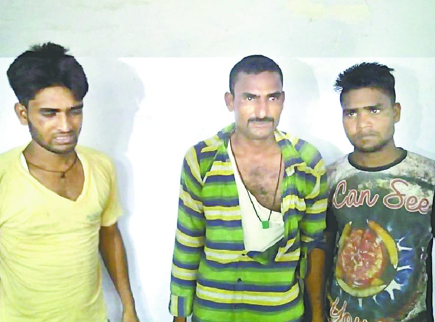 Villagers caught the accused of firing