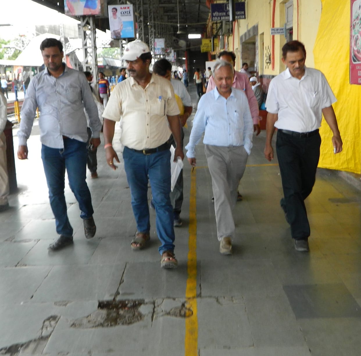 The inspection showed waterlogging on the tracks