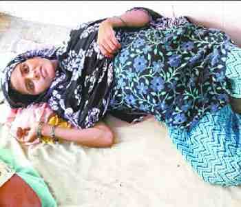 pregnant ladies being treated on the floor